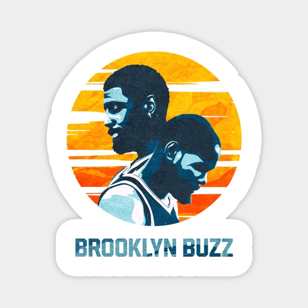 Nets Superstar Duo Brooklyn Buzz Magnet by Brooklyn Buzz 