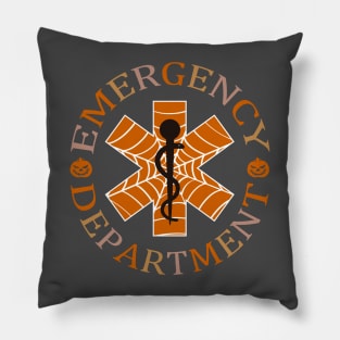 Er Nurse Halloween Spooky Emergency Department Pillow