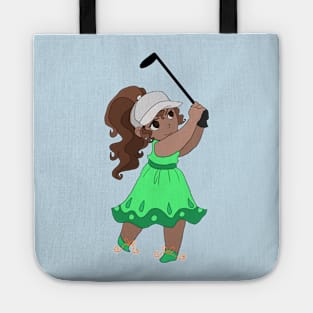 Cute Golfer Girl Tote