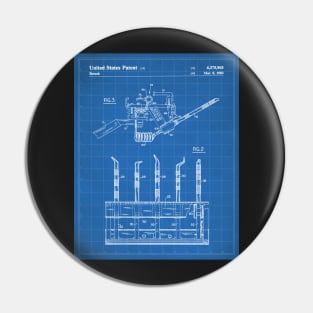 Dental Tools Patent - Dentist Hygienist Office Décor Art - Blueprint Pin