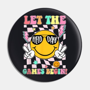 Field Day Let The Games Begin 2024 Kids Boys Girls Teachers Pin