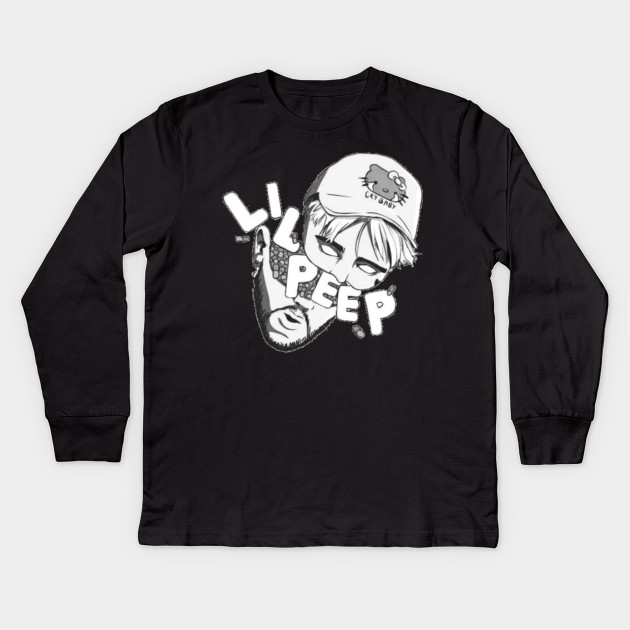 Lil Peep Official Black And White Draw Lil Peep Kids Long