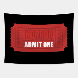 Horror Movie Ticket Tapestry