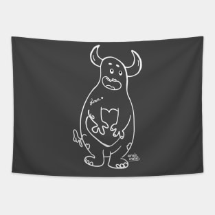 silly monster horns Tapestry