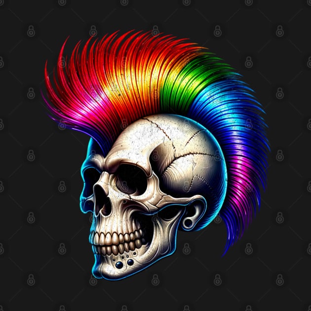 Rainbow Mohawk by Cosmic Dust Art