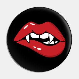 Vampire lips with Fang Pin