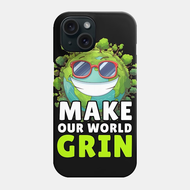 Make Our World Grin, Don't Be Trashy Respect Your Mother Phone Case by blackfur