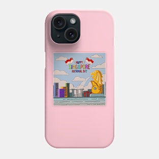 A scenery of the Merlion in Singapore Phone Case