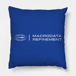 MACRODATA REFINEMENT blue Pillow