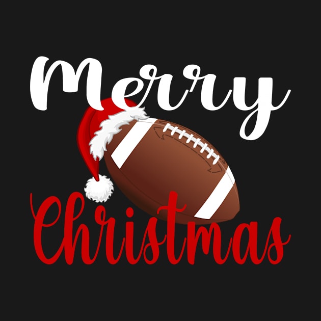 Funny Christmas Xmas Football Lover Player Gift by ExprezzDesigns