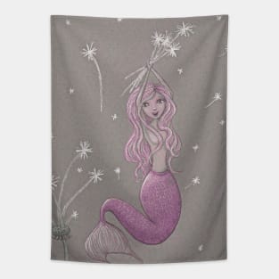 Dandelion Mermaid Tapestry