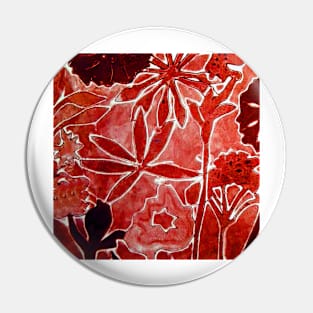 Red Flower Print 1 Pin