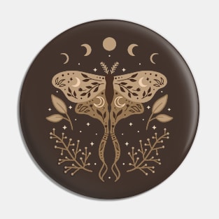 Celestial Luna Moth Pin