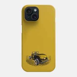 Hot Rod Girl - Gold version - 32 highboy Phone Case