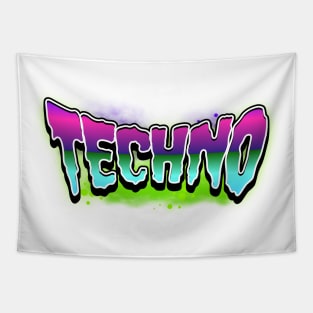 TECHNO  - Toxic Slime (pink/purple/lime) Tapestry