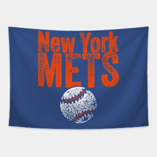 Mets Baseball Weathered Tapestry