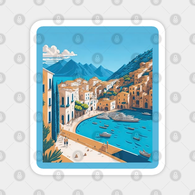 The Amalfi Coast Magnet by fleurdesignart