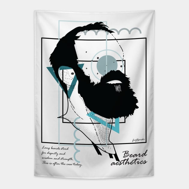 Beard aesthetics version 8 Tapestry by Frajtgorski