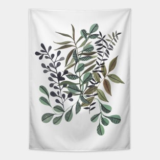 Minty Flora Tapestry