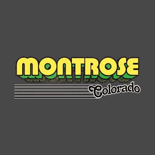 Montrose, Colorado | Retro Stripes T-Shirt