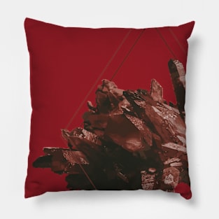 Red Quartz Crystal Pillow