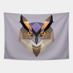 Low Poly Owl Tapestry