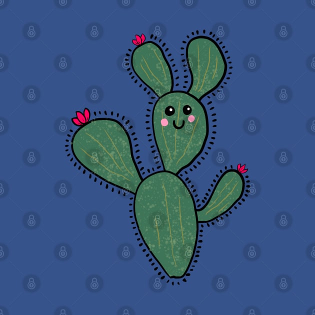 Cute Prickly Pear Cactus by DaysMoon