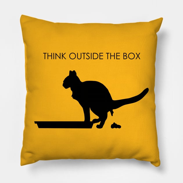 Think Outside The Box 2 Pillow by prometheus31