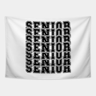 Senior 2024 Retro Sport Tipography 2023 Graduation Tapestry