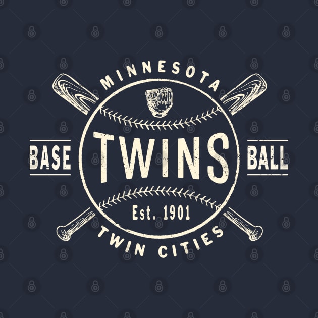 Old Style Minnesota Twins 3 by Buck Tee Original by Buck Tee