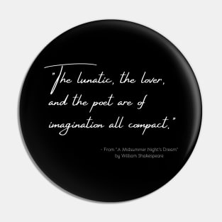 A Quote from "A Midsummer Night's Dream" by William Shakespeare Pin