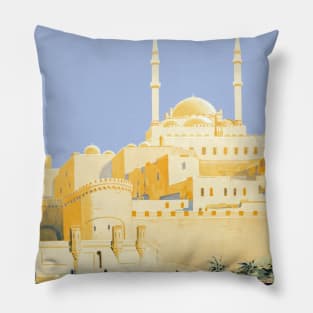 Exposition francaise au Caire Vintage Poster 1929 Pillow