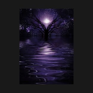 Purple Fantasy Landscape T-Shirt