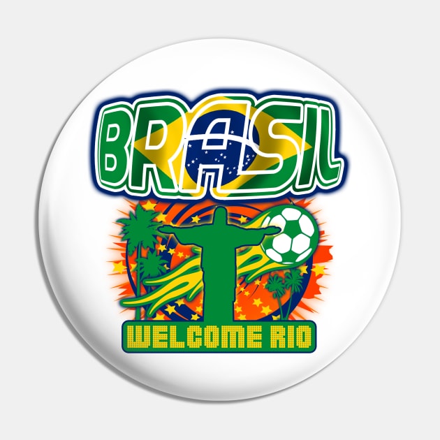 Brasil Welcome Rio Pin by Extracom