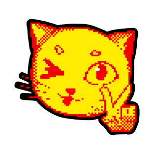 Retro yellow cat T-Shirt
