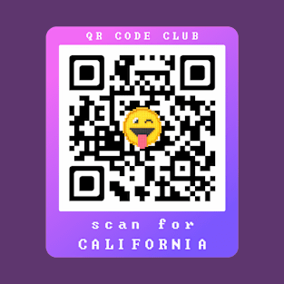 Scan for California, Qr Code Funny Memes -22 T-Shirt