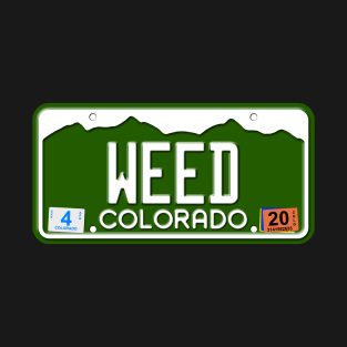 Colorado License Plate Tee - WEED T-Shirt