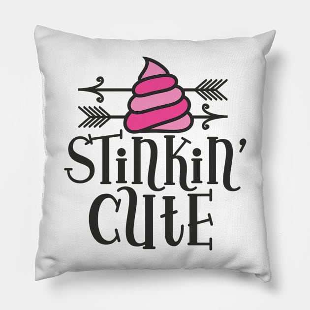 Stinkin Cute Pillow by CANVAZSHOP