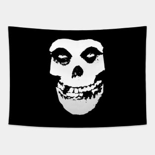 Skull White Tapestry