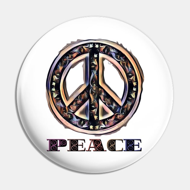 Peace Pin by Lees Tees