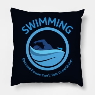 Reasons to Swim: #1 Reason Pillow