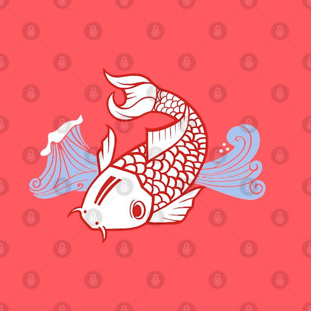 Lucky Little Koi by staceyromanart