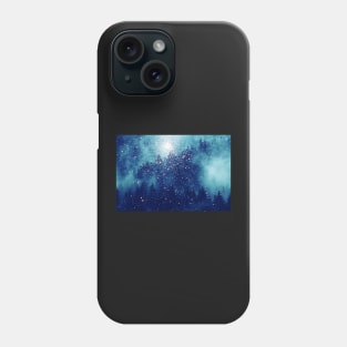 Forest of Lights Magical Christmas Forest Phone Case