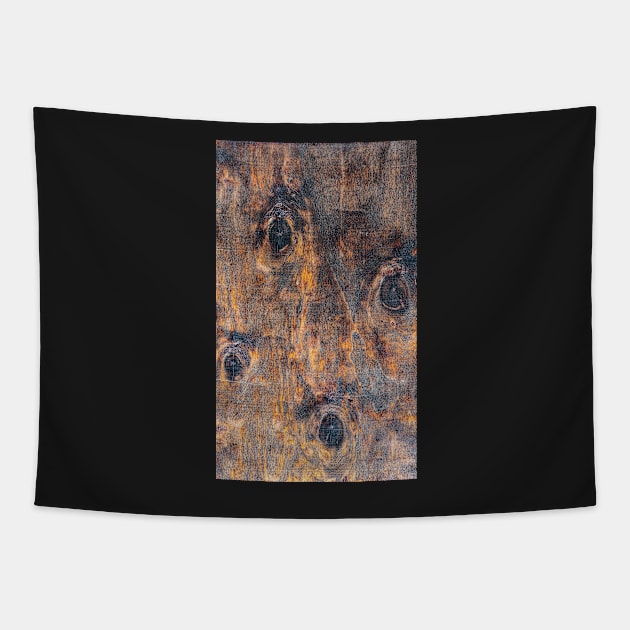 Old wooden texture Tapestry by flashcompact