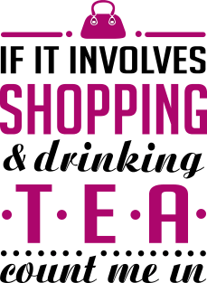 Shopping and Tea Magnet