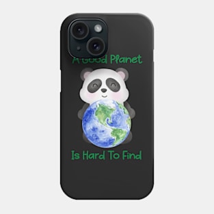 Cute Panda Holding Earth Save the Planet Phone Case