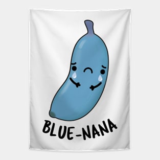 Blue-nana Funny Banana Puns Tapestry