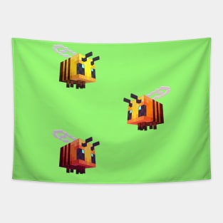 Minecraft Bees Trio Tapestry