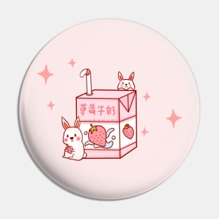 Japanese aesthetics kawaii strawberry milk shake Pin