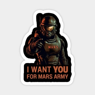 Mars Army - I Want You - Sci Fi Magnet